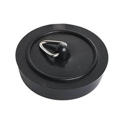 Merriway BH02224 - Plug de casa de banho 45 mm, preto (pacote de 2)