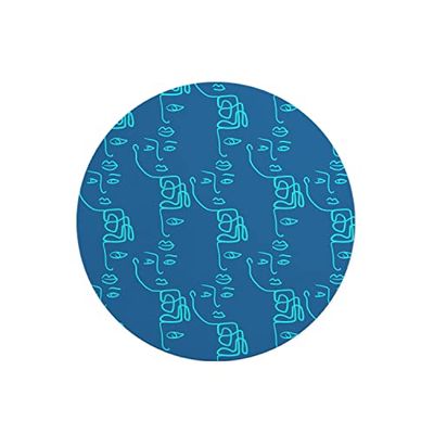 Questo Casa, Round Digital Printed Mouse Pad, Non-Slip Base, for Office and Home, Diameter:22cm