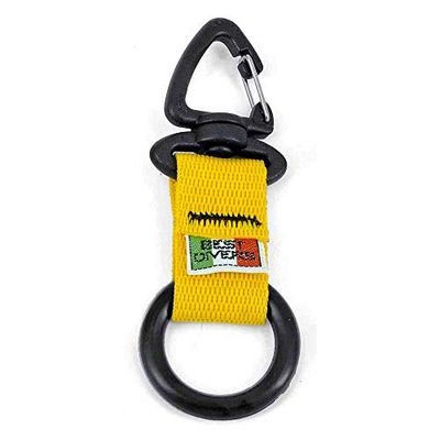 Best divers Clip Anillo Silicona Black, Cinta Amarillo, Unisex Adulto, Negro,