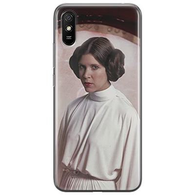 ERT GROUP etui na telefon Xiaomi REDMI 9A, case oryginalny i oficjalnie licencjonowany przez Star Wars, wzór Leia 001, optymalnie dopasowane, plecki z TPU