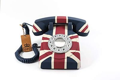 GPO Téléphone vintage bouton poussoir - Drapeau Anglais