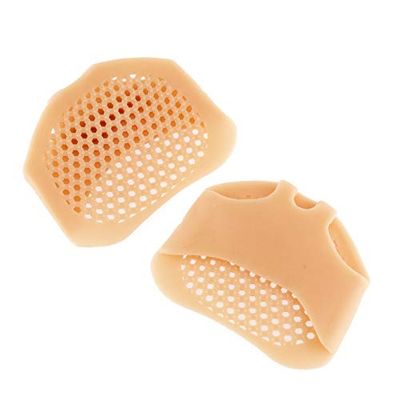 InnovaGoods - Cuscinetti Metatarsali in Gel di Silicone, 2 Pezzi, Allevia Dolore Metatarsale, Previene Calli, Riutilizzabili e Traspiranti, Beige, Taglia Unica, Silicone