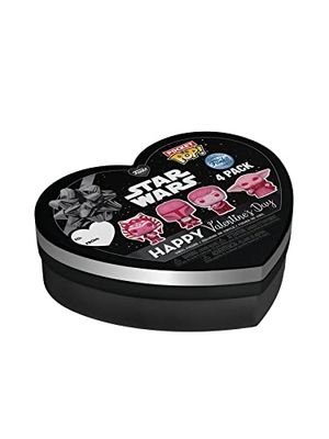 Funko Pocket Pop! Star Wars: The Mandalorian Val Box 4 Pieces - Grogu - Porte-clés - Mini-Figurine en Vinyle à Collectionner Porte-clés Fantaisie - Cadeau de Noël - Idée de Cadeau - TV Fans