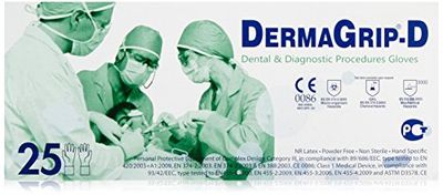 Derma Grip Gel 8.5 guanti monouso in nitrile 25 pezzi, 1er Pack (1 x 25 pezzi)