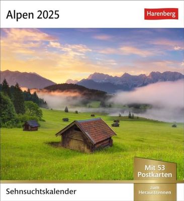 Calendrier 2025 Semainier avec 53 cartes postales : 53 cartes postales dans un calendrier photo pour les amateurs de montagne Impressionnants panoramas à poser (calendrier de recherche Harenberg)