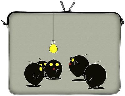 Digittrade LS157-10 Illumination Netbook Sleeve Laptop Neopreen Case Tas Beschermhoes 25,9 cm (10,2 inch) lichtgrijs