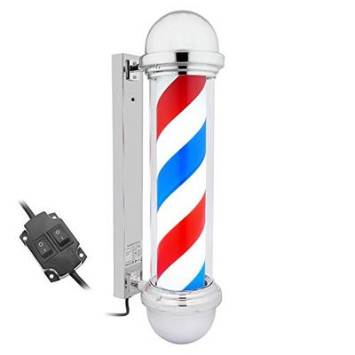 PrimeMatik Lichtgevende Roterende Barber Pole voor Kappers 155 x 650 mm (BQ001), Meerkleurig