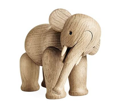 Kay Bojesen Małe figurki słoń 13 cm drewniane figurki dekoracja bożonarodzeniowa, drewno