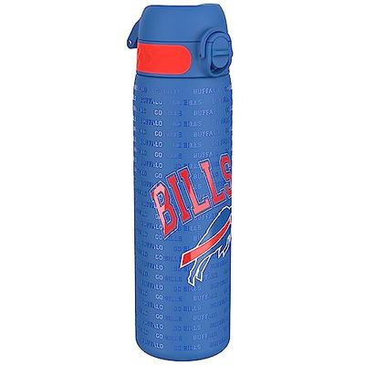 Ion8 Borraccia Acciaio Inox, 600ml, a Prova di Perdite, Facile da Aprire, Serratura Sicura, Lavabile in Lavastoviglie, Adatta a Portabicchieri, Maniglia per il Trasporto, Durevole, Design NFL Bills