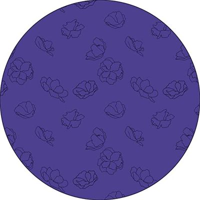 Bonateks, Ronde digitaal bedrukte muismat, antislip onderkant, voor kantoor en thuis, diameter: 22 cm