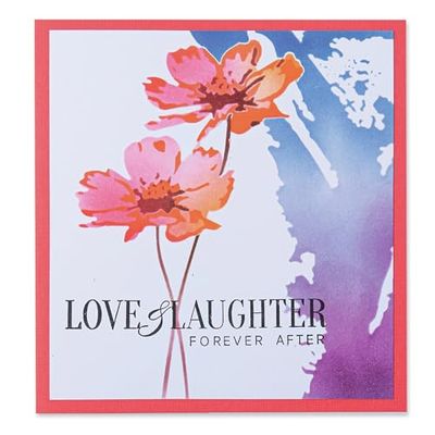 Sizzix Layered Stencils 4PK-flowes by Olivia Rose, 665261, Multicolor