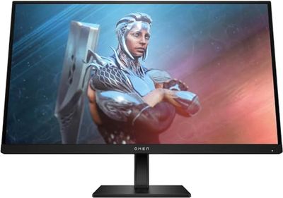 HP OMEN 27 FHD Monitor, Schermo da 27 Pollici Full HD, Risoluzione 1920 x 1080 Pixel, Pannello IPS 16:9 da 165Hz, 1 ms, DisplayHDR 400, Antiriflesso, 450 nits, AMD FreeSync, USB, HDMI, Nero