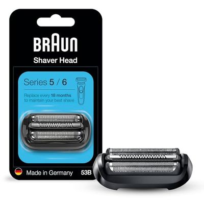 Braun Series 5 and 6 New Generation Electric Shaver Replacement Head - 53B - Compatible with Razors 5020s, 5018s, 5050cs, 6020s, 6075cc, 6072cc