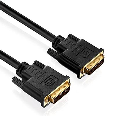 PureInstall PI4000-030 Single Link DVI-kabel (DVI-D-stekker (18+1) naar DVI-D stekker (18+1)), 3m, zwart
