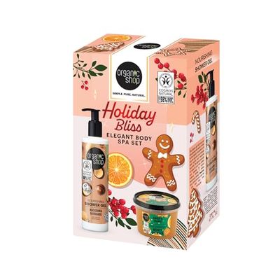 Organic Shop Holiday Bliss Unisex Body Care Set - Elegant Body Spa Set