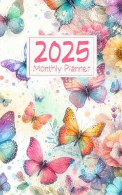 2025 Monthly Planner: Small Size 5x8 Inches | 12 Months from January to December