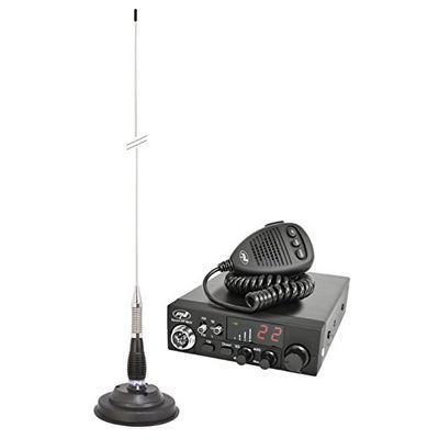Kit emissor de rádio CB PNI ESCORT HP 8024 ASQ antena CB PNI ML100