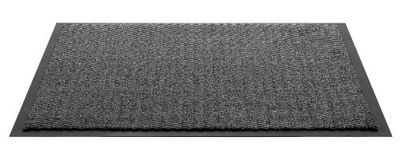 F & S Spectra Paillasson de Haute qualité Robuste et Lavable 80 x 120 cm. Couleur Gris Clair. Fabriqué en Europe.