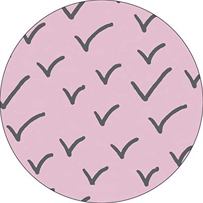 Bonateks, Ronde digitaal bedrukte muismat, antislip onderkant, voor kantoor en thuis, diameter: 22 cm