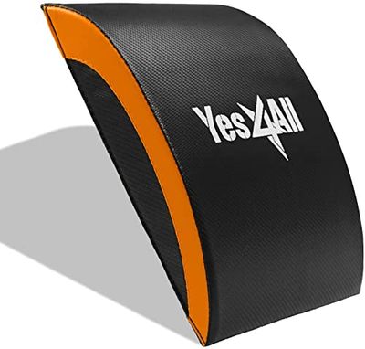Yes4All Tappetino per Esercizi Addominali con Supporto per Coccige e Senza, Base Pieghevole per Sit‑up, Attrezzo per Allenamento Core e Zona Lombare
