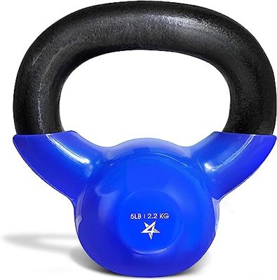 Yes4All K2LK Kettlebell in ghisa rivestita in vinile, 2,2 kg