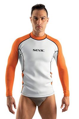 Seac Fit Long, 2 mm neopreen shirt met lange mouwen, ideaal als onderhemd voor scubaduiken of rashguard tijdens het zwemmen of surfen