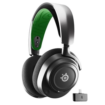 SteelSeries Arctis Nova 7X Wireless Xbox Series X/S Gaming Headset - Neodymium Magnetic Drivers - Dual Wireless Xbox & Bluetooth Audio - 38H USB-C Battery - AI Mic - Supports PS5, PC, Switch 2 - Black