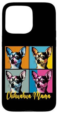 Chihuahua Mama Pop Art Style Case for iPhone 15 Pro Max