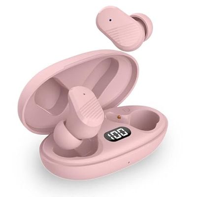 Cuffie stereo Bluetooth Dual Pod Earbuds Cool Feel Rosa