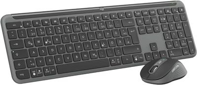 Kit con mouse e tastiera wireless Signature Slim MK950 di Logitech - Grafite, Layout Tedesco QWERTZ