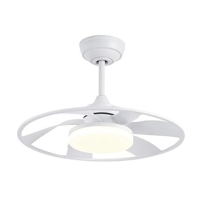 Eden pulse Witte ventilator, 6 vleugels, 6 snelheden, 3 kleurtemperaturen, 29,4/44,6 x 55 x 55 cm