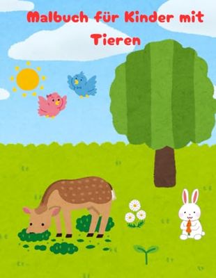 Malbuch für Kinder mit Tieren