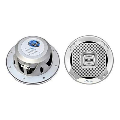 Lanzar AQ6CXW - Altavoz marino (2 canales, 400 W, 16,5 cm/6,5 pulgadas), color blanco