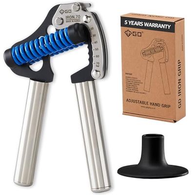 GD IRON GRIP 70 (S) verstelbare handgreepversterker, 44~150 lbs Grip Krachttrainer Premium onderarmversterker handgrijper voor gripsterkte