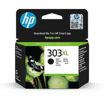 HP 303XL Nero, T6N04AE, Cartuccia Originale HP, ad Alta Capacità, Compatibile con Stampanti HP Tango e Tango X e HP Envy 6220, 6230, 6232, 6234, 7130, 7134 e 7830