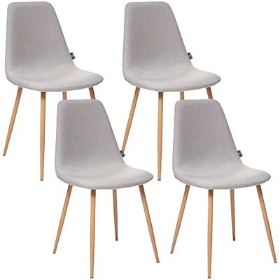 Ensemble de 4 chaises de type Scandinavo-Gray