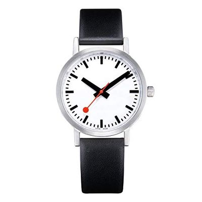 Mondaine Classic, Montre en Cuir Noir pour Hommes et Femmes, A660.30360.16OM, 40 MM