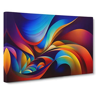 Luscious Modern Abstract Art Canvas Wall Art Print Ready to Hang, Framed Picture for Living Room Bedroom Home Office Décor, 30x20 Inch (76x50 cm)