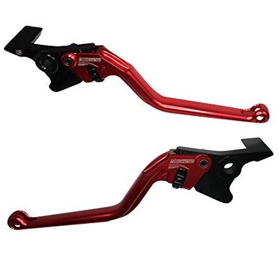 ACCOSSATO Paire de leviers rouges pour moto Guzzi Eldorado de 2015 à 2020 (CC 1400)