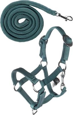 HKM Dziecięcy hobby Horsing Basic uzda i dzianina, turkusowa, jeden rozmiar