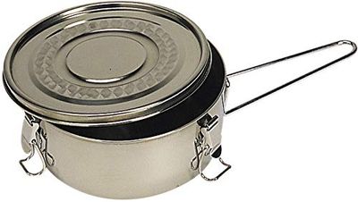 C.A.O. - Gamelle Ronde 1 Litre en INOX - Hauteur 7 cm - Diamètre ø 15 cm
