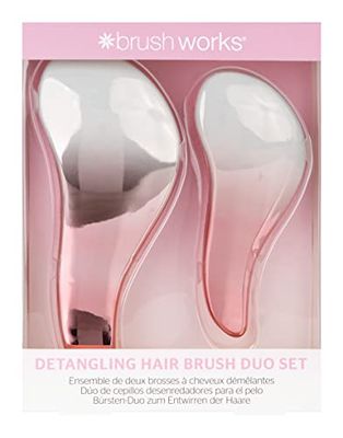 Brushworks Detangling Hair Brush Duo Set