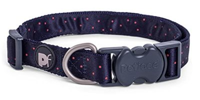 Petface Collar de Perro Scarlet Ditsy Spot - Talla Grande