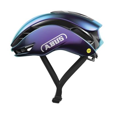 ABUS Casco de ciclismo de carretera Gamechanger 2.0 MIPS - Casco aerodinámico de alto rendimiento con aerodinámica y ventilación optimizadas - para hombre y mujer - talla L, morado