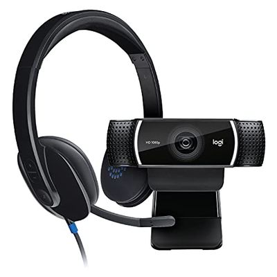 Logitech C922 Pro Stream Webcam + H540 Casque Filaire