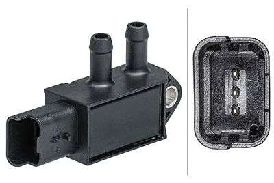 HELLA 6PP 009 403-431 Sensor, presión gas de escape - 3polos - atornillado