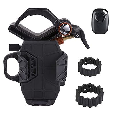 Celestron 81057 NexYZ DX 3-Axis Kit adattatore per smartphone con scatto Bluetooth - Cattura di immagini e video con telescopio, cannocchiale, binocoli, monocoli e microscopio, Nero