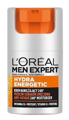 L'Oréal Paris Men Expert Hydra Energetic Crema Viso Idratante 24H Anti-Fatica, 50 ml
