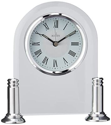 Acctim 36427 Bewdley Relógio de lareira, prateado e branco