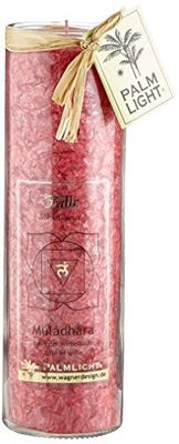 Palm Light 4041678000899 Muladhara Chakra Candle, 100 hour, 20 cm, Red